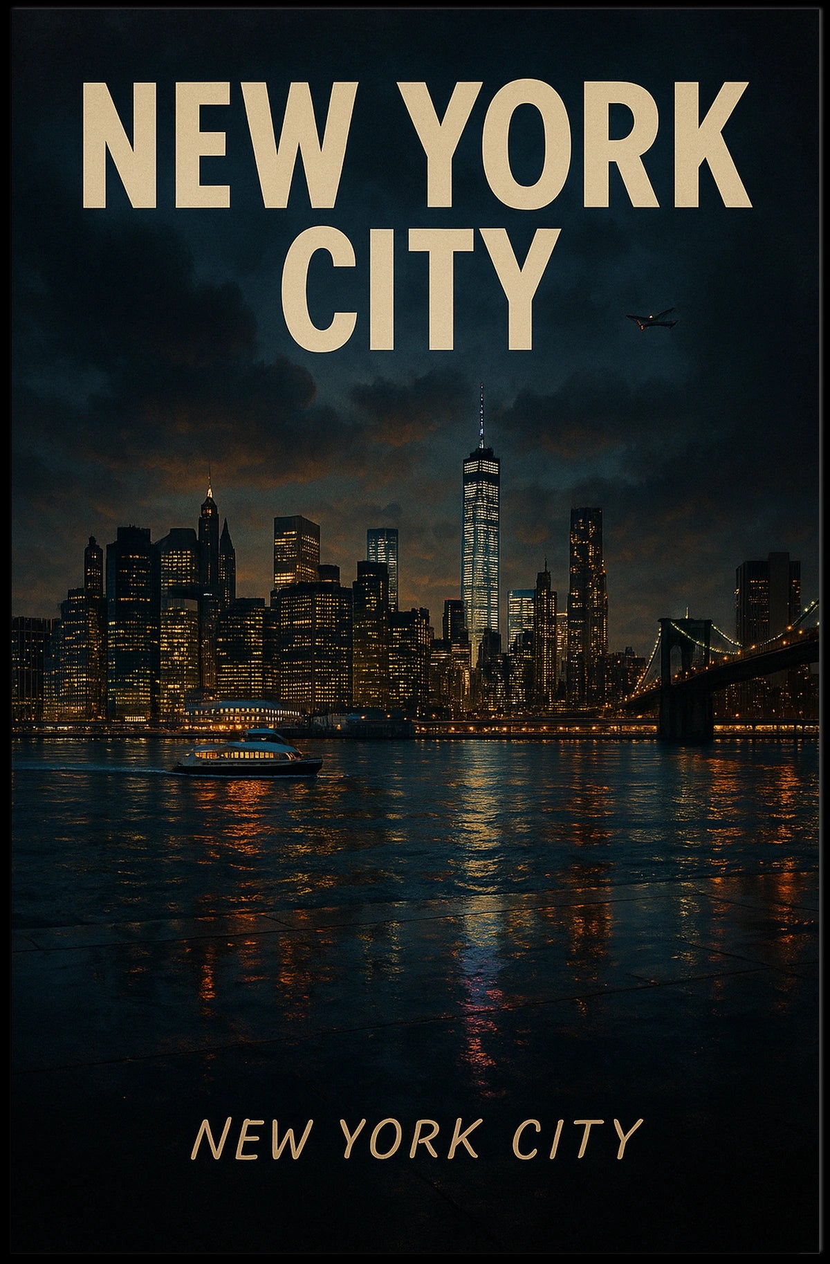 New York City Skyline Poster