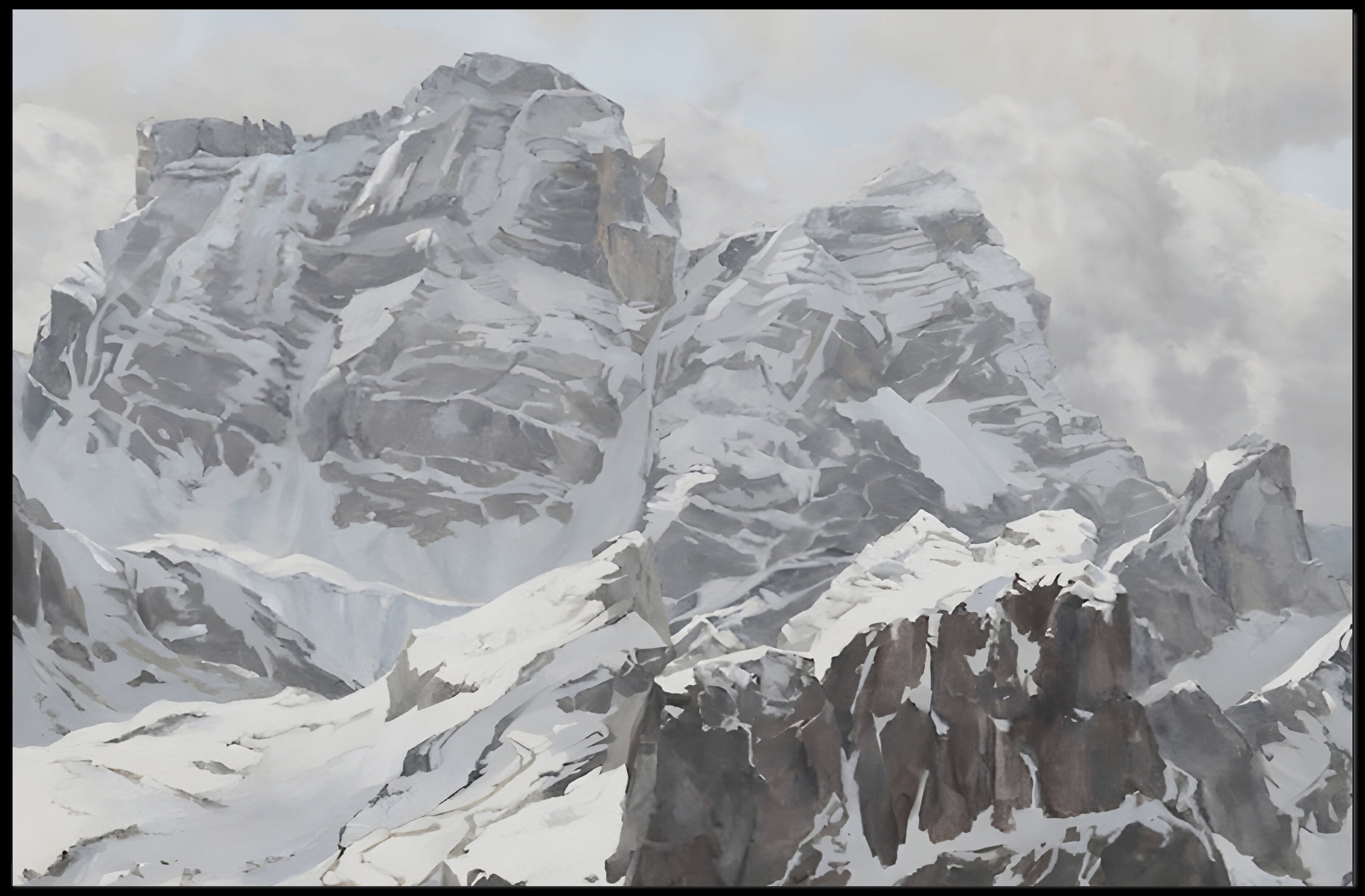 Majestic Alpine Peaks Poster