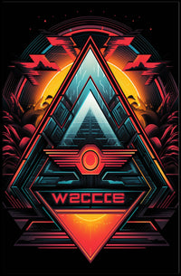Geometric Sunrise Poster
