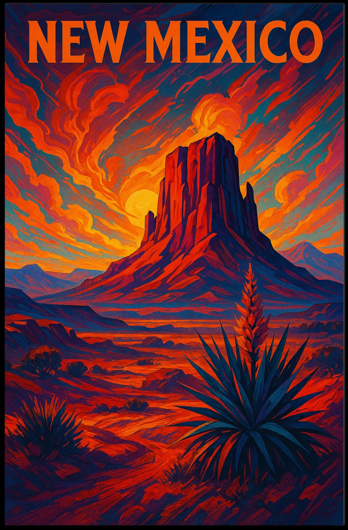 New Mexico Sunset Poster