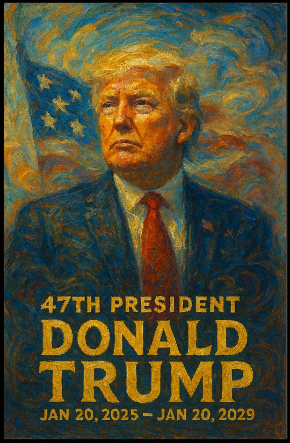 Donald Trump 47th President Poster