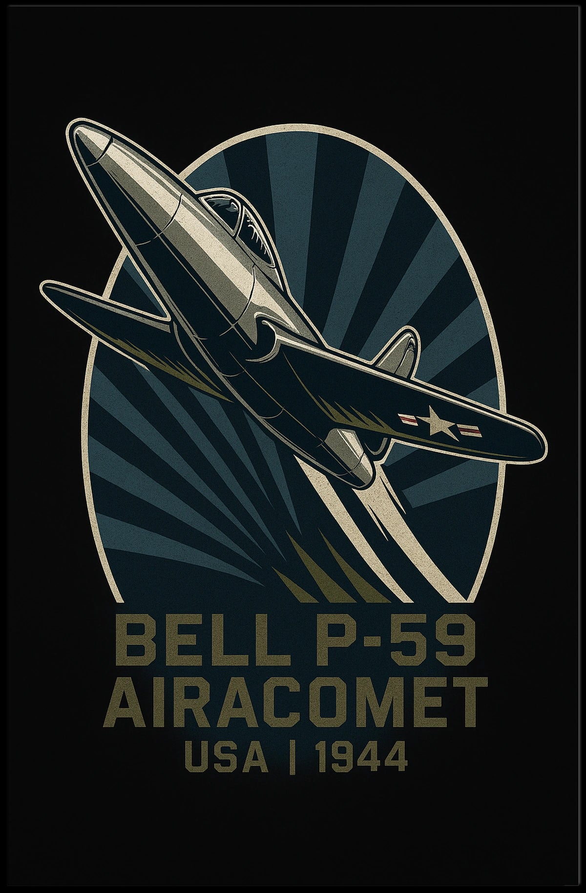 Bell P-59 Airacomet USA 1944 Poster