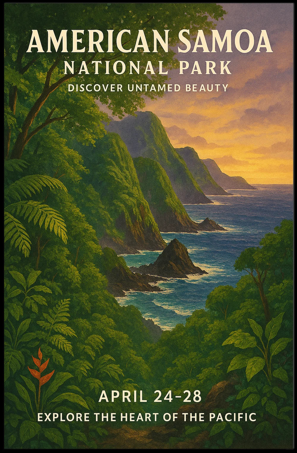 Explore the Heart of the Pacific Event Poster