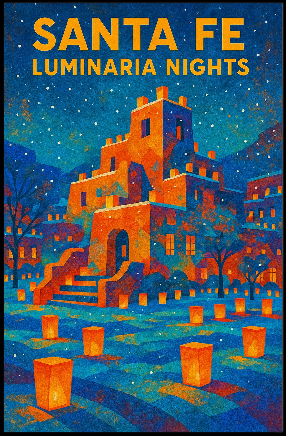 Santa Fe Luminaria Nights Poster