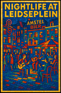 Nightlife at Leidseplein Poster