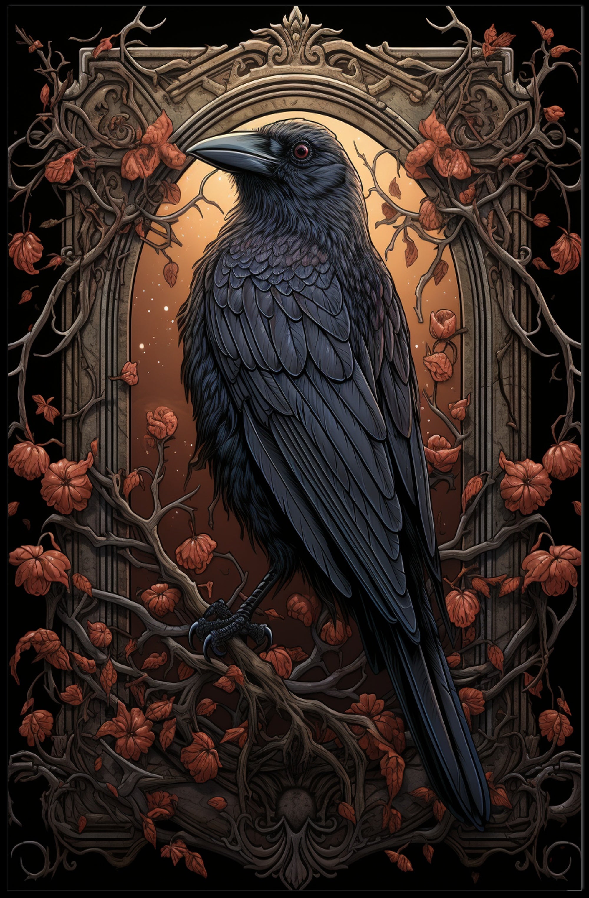 The Enigmatic Raven Poster
