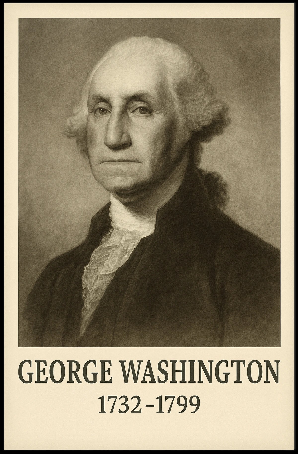 George Washington Patriotic Renaissance Poster