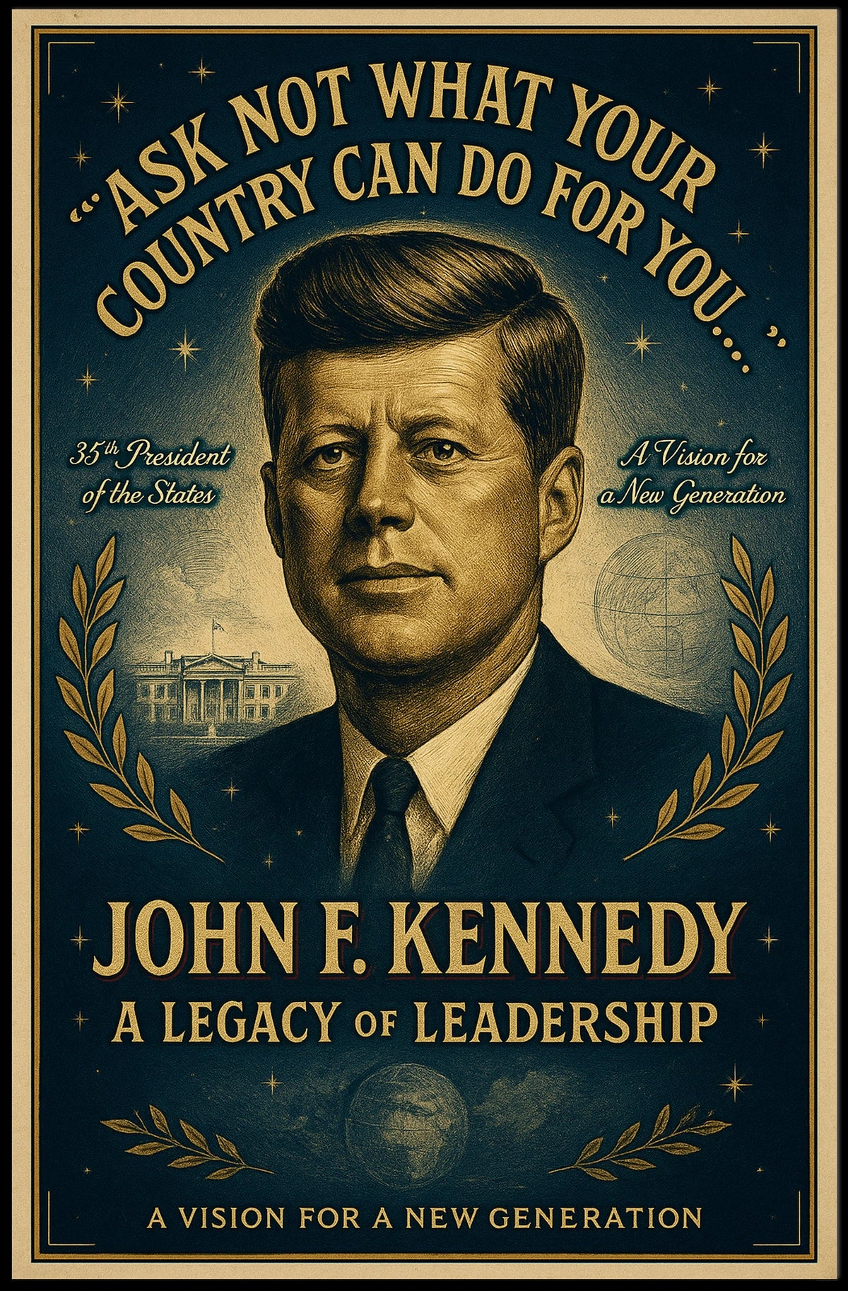 Leadership Legacy: Vintage Presidential Inspiration Poster