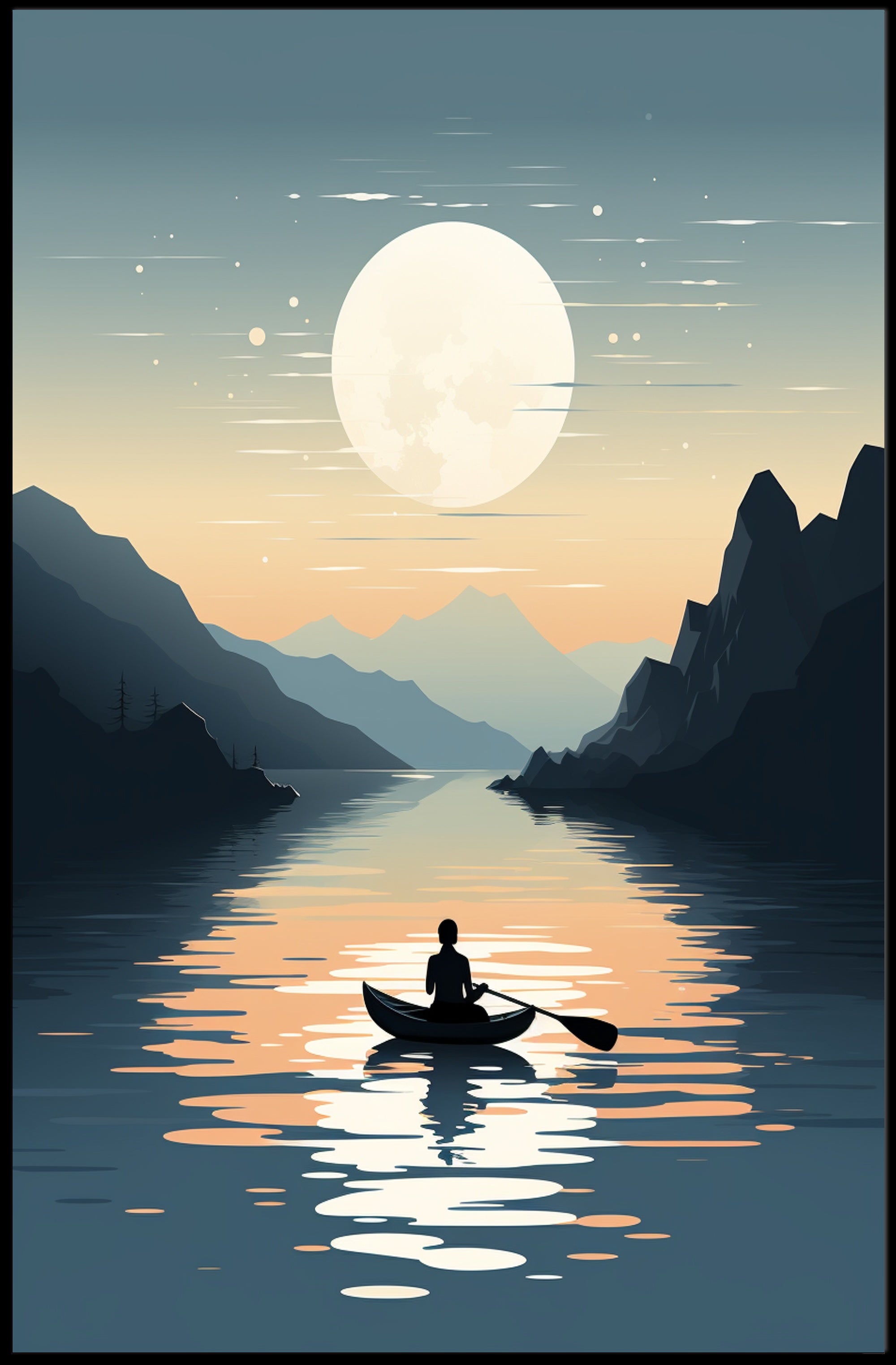 Moonlit Serenity Poster