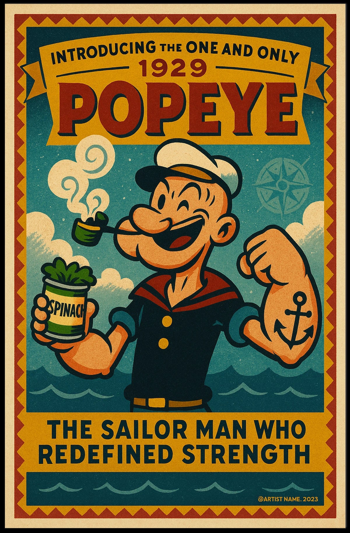 Popeye 1929 Art Poster POP-98