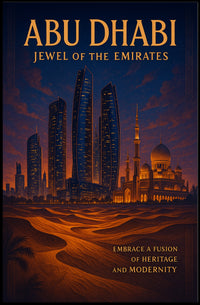 Abu Dhabi Jewel of the Emirates Travel Poster