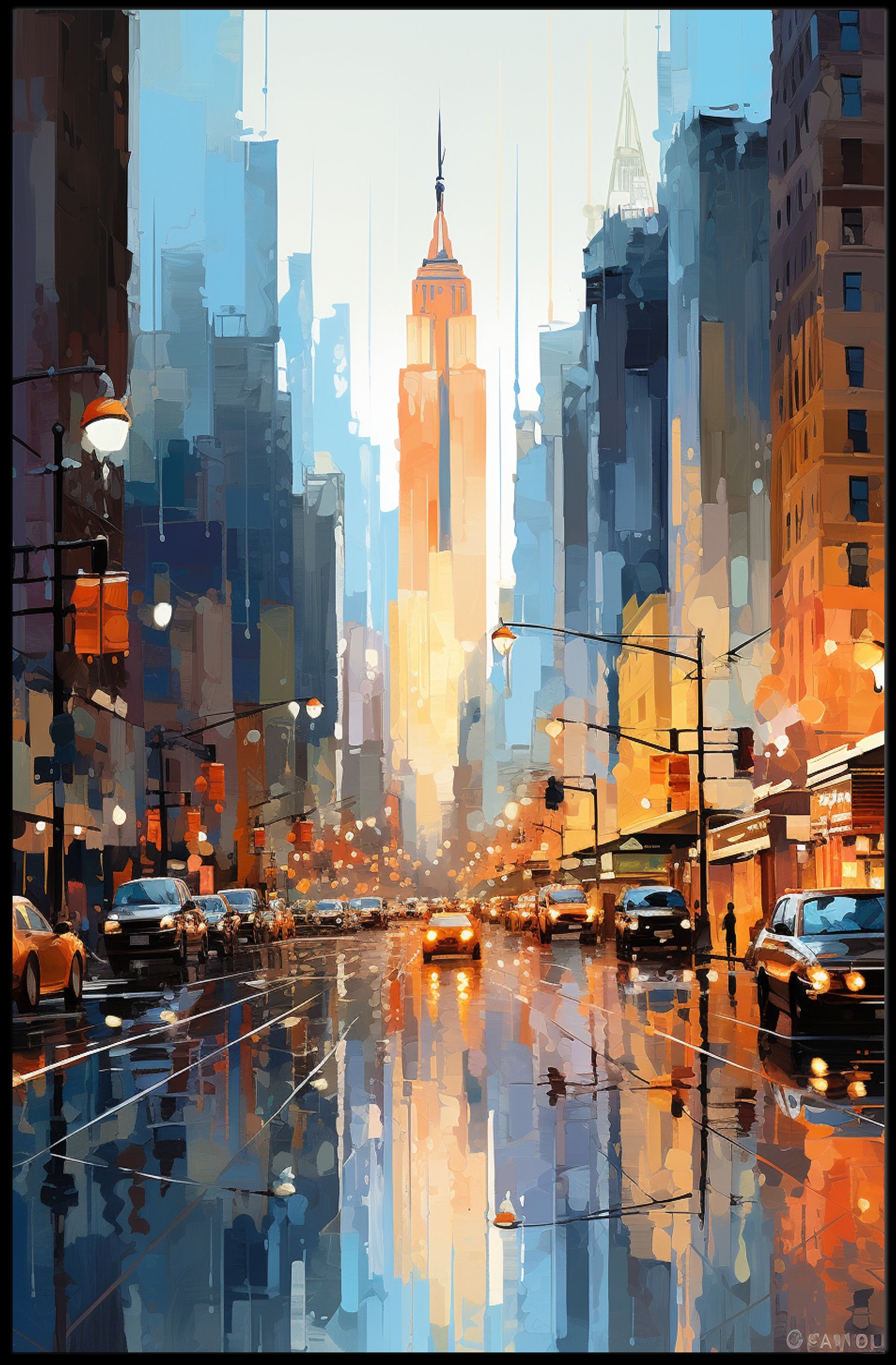 Urban Reflections Poster PosterGoat