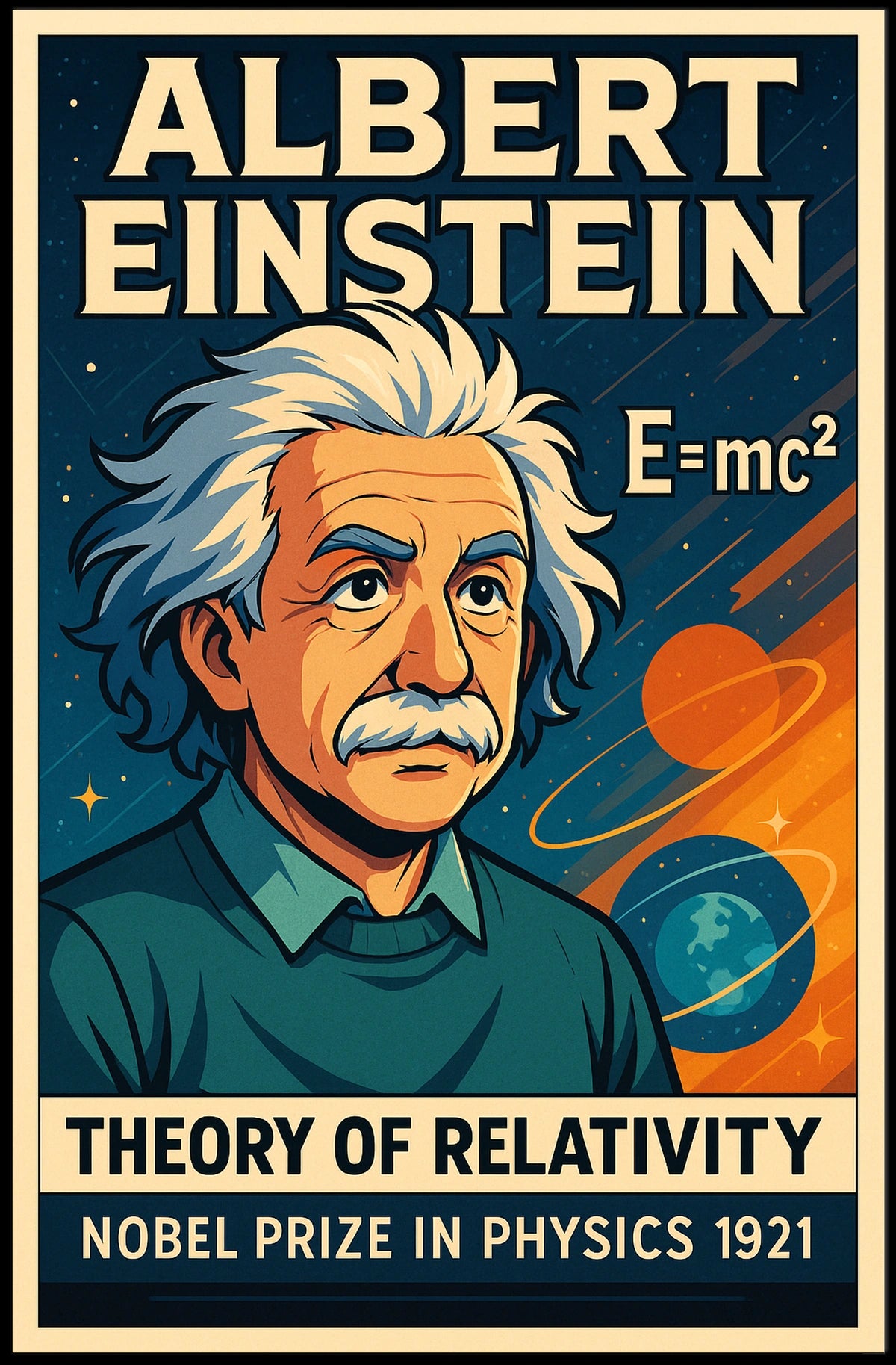 Albert Einstein Nobel Prize In Physics Poster