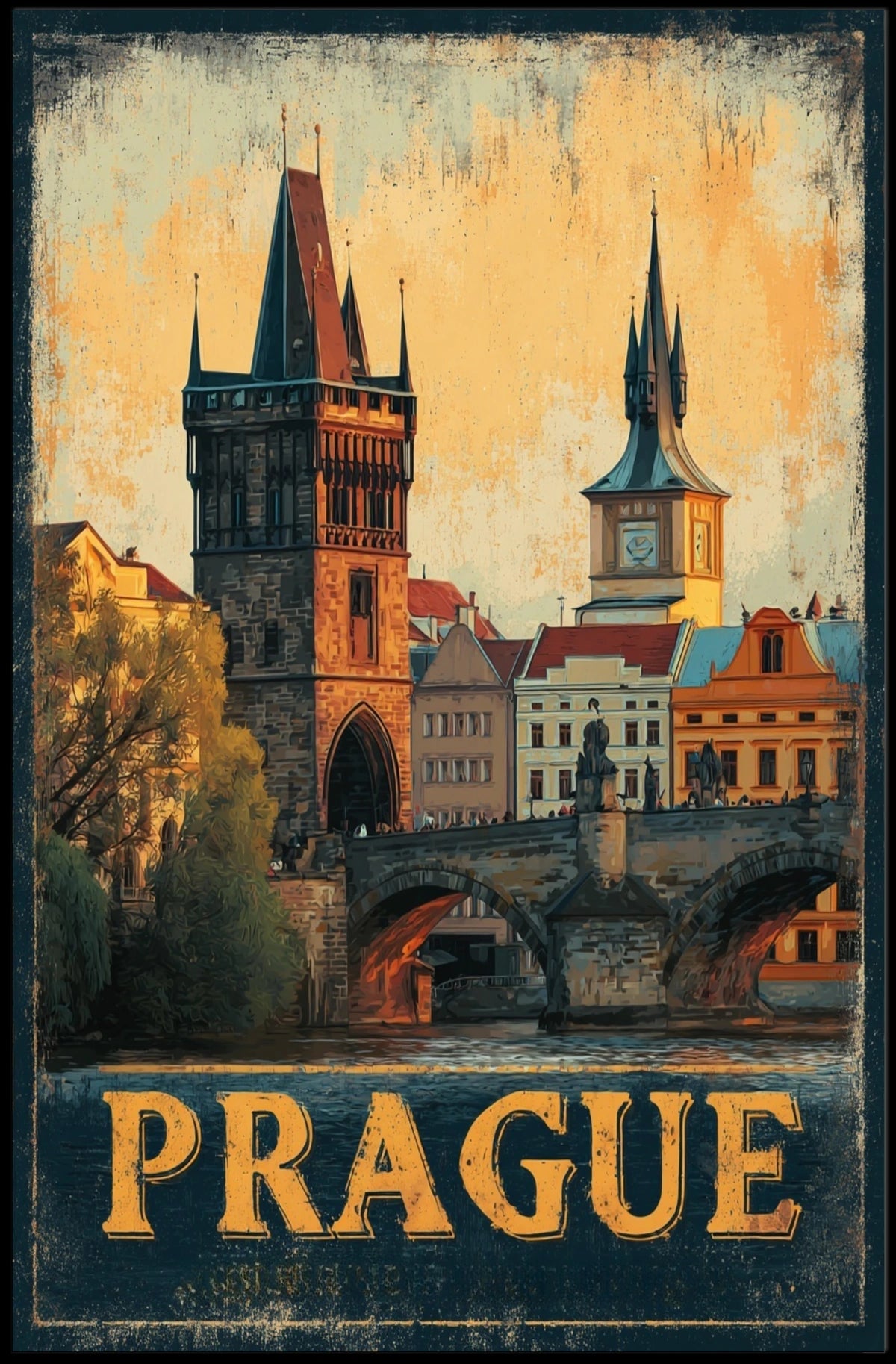 Prague A Timeless Cityscape Poster