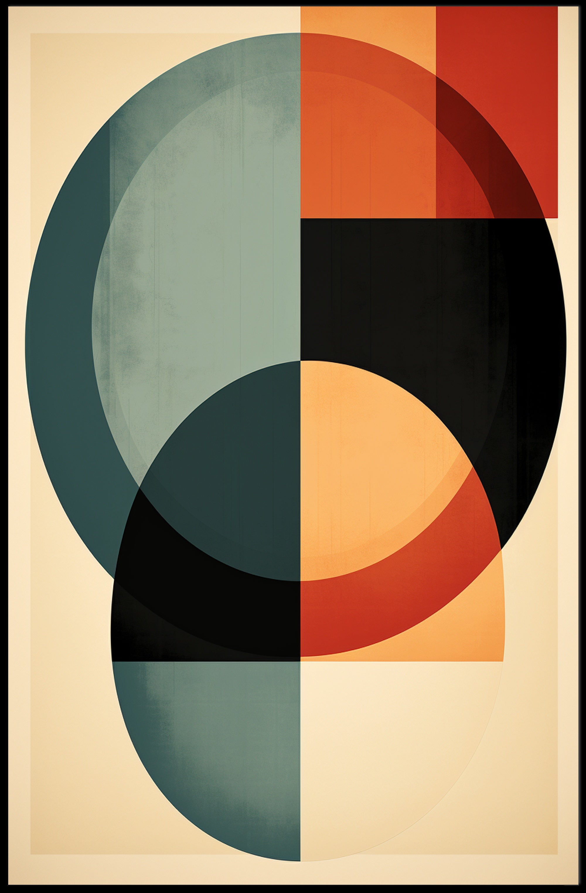 Abstract Geometric Harmony Abstract Poster