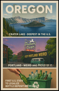 Oregon Highlights Poster