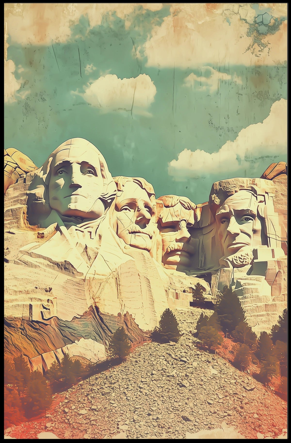 Mount Rushmore Poster