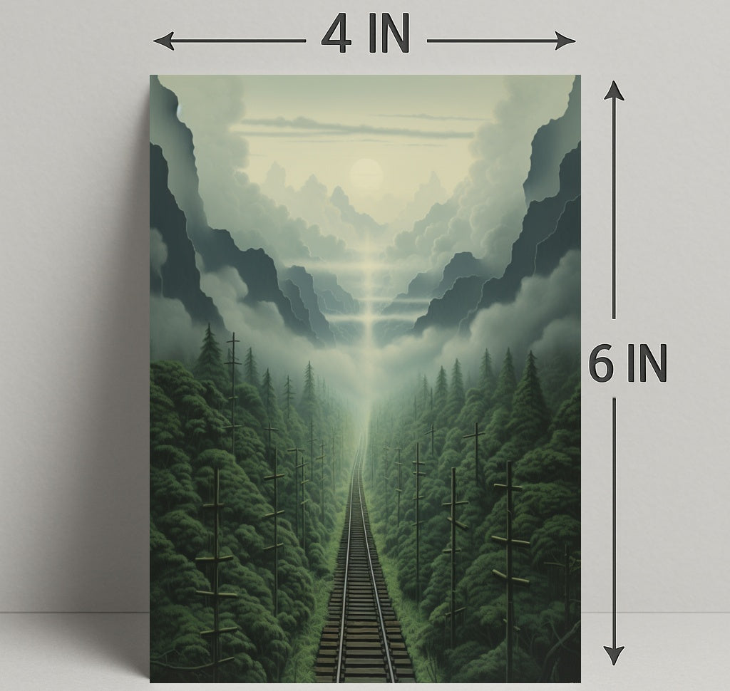 Journey Through The Misty Mountains Poster