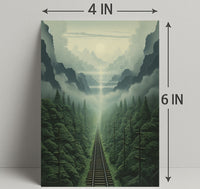 Journey Through The Misty Mountains Poster
