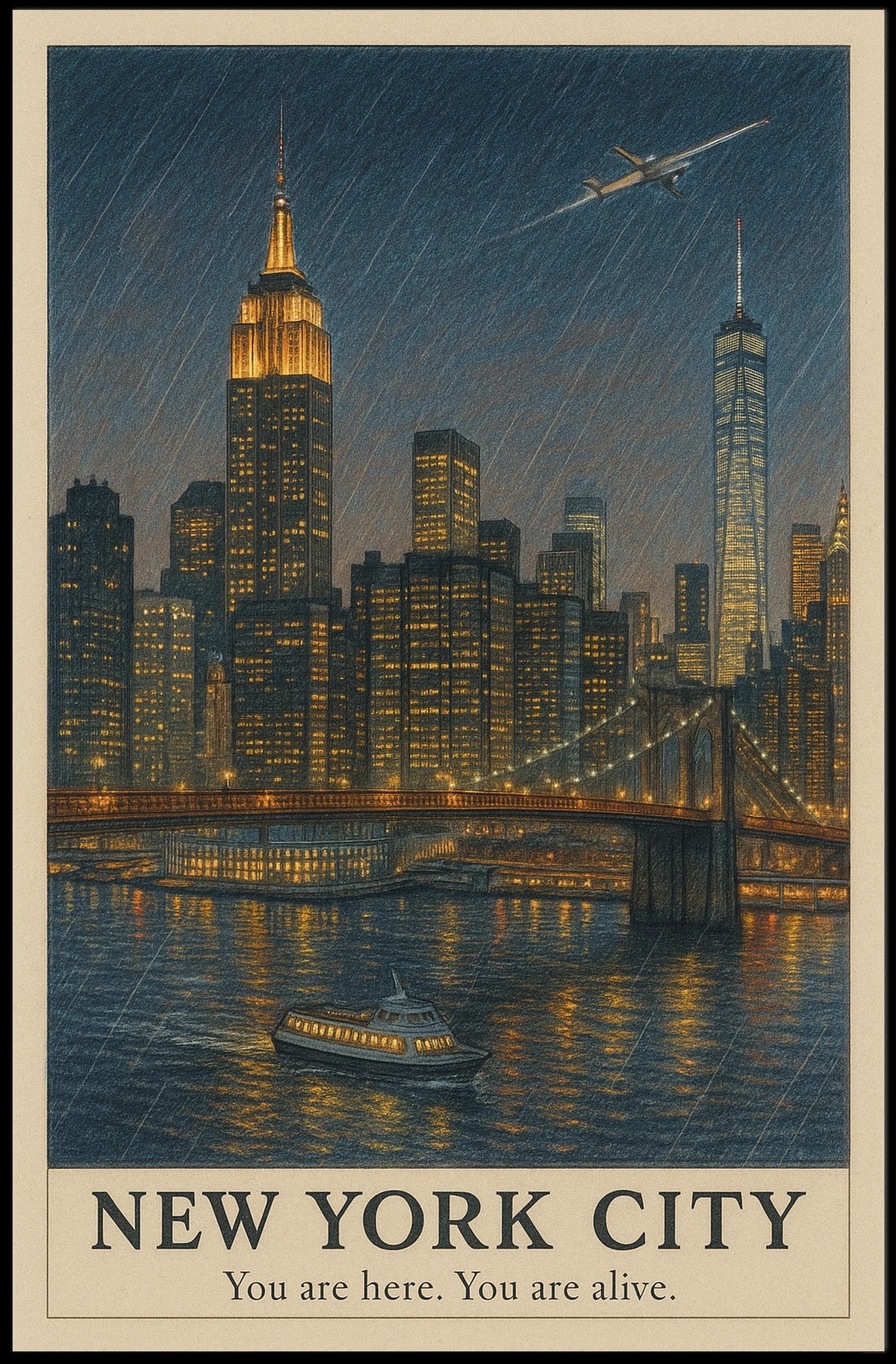 New York City A Vibrant Metropolis Poster