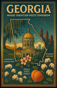 Georgia Where Tradition Meets Tomorrow Poster