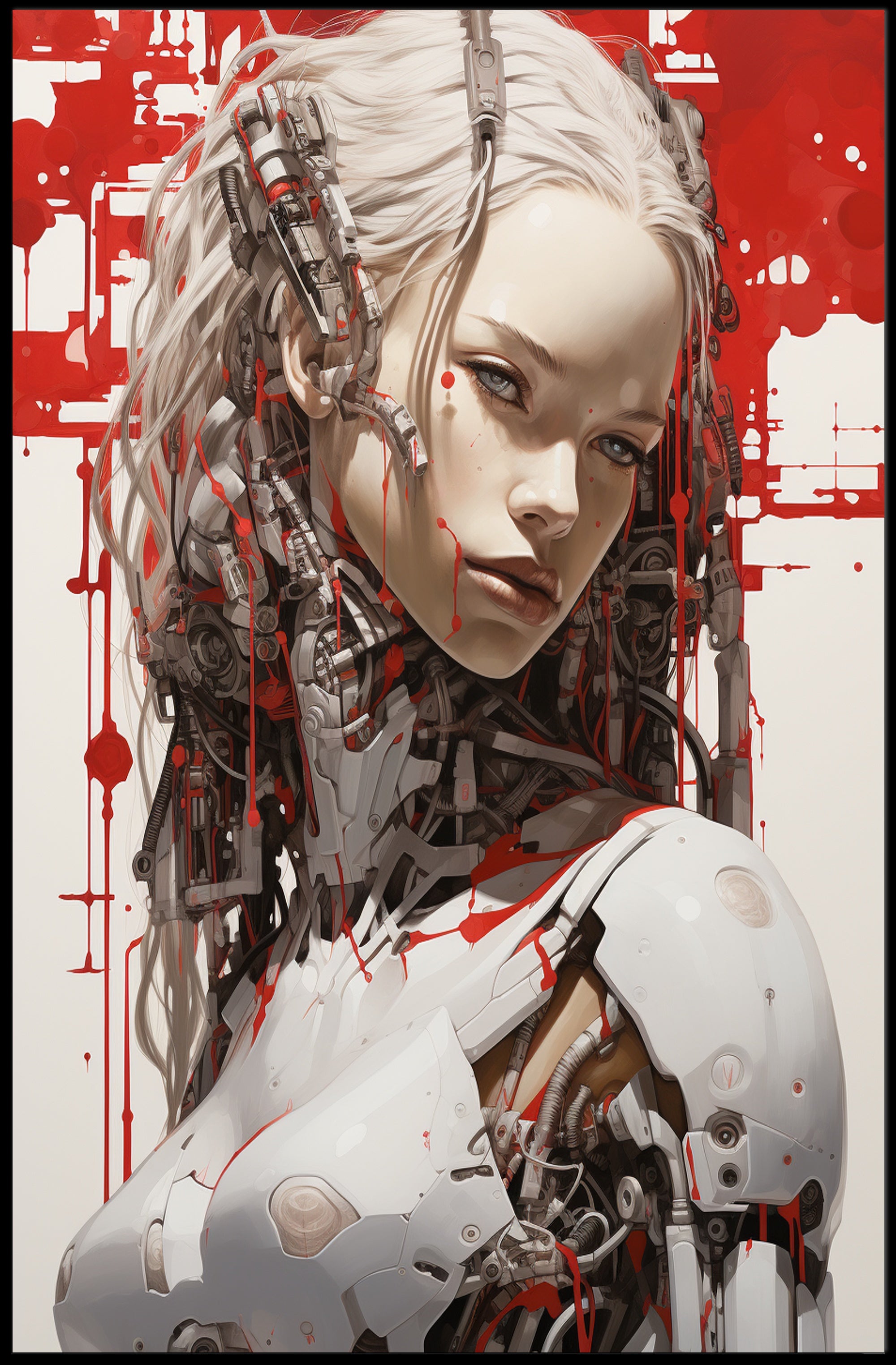 Cybernetic Elegance Poster