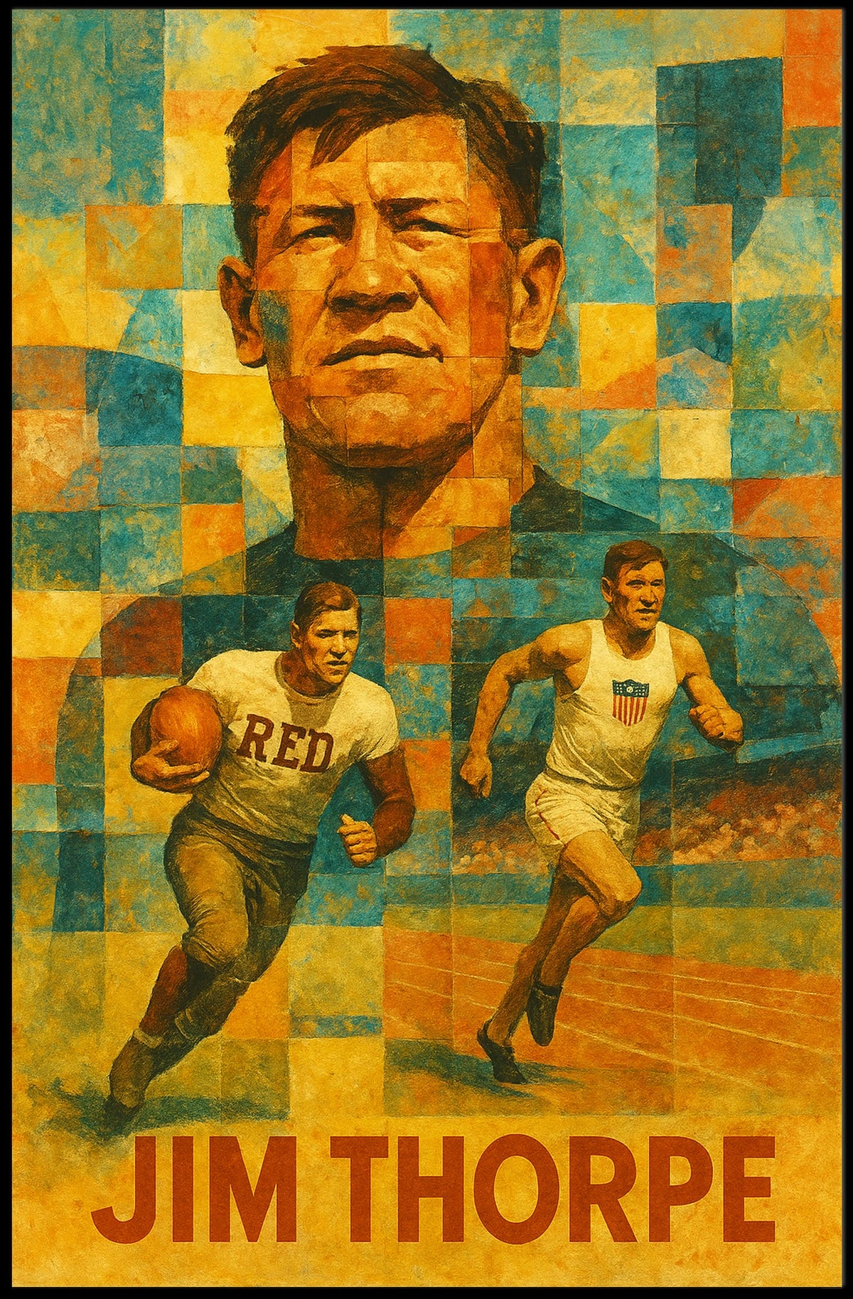 Jim Thorpe Athletic Legend Poster
