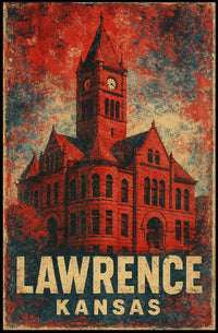 Gothic Landmark Dramatic Sky Vintage Architecture Heritage Timeless Travel Poster