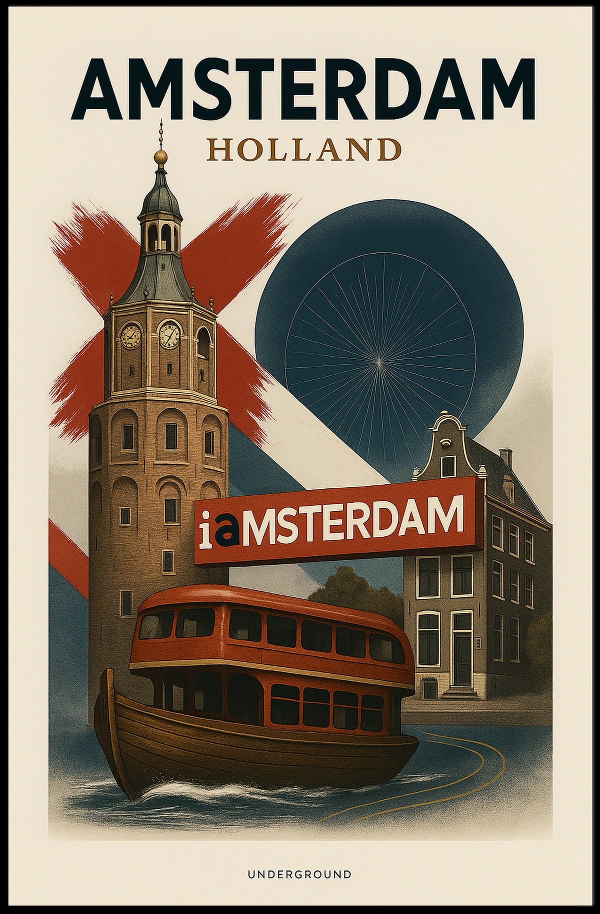 Amsterdam Underground Poster