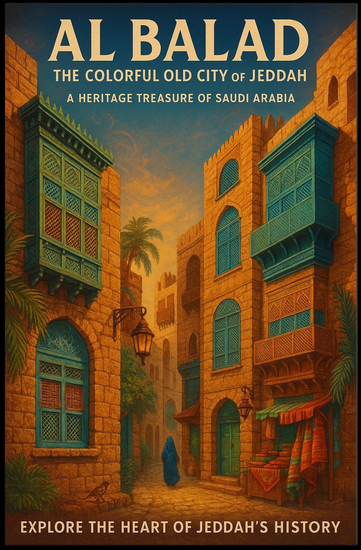 Al Balad The Colorful Old City Of Poster