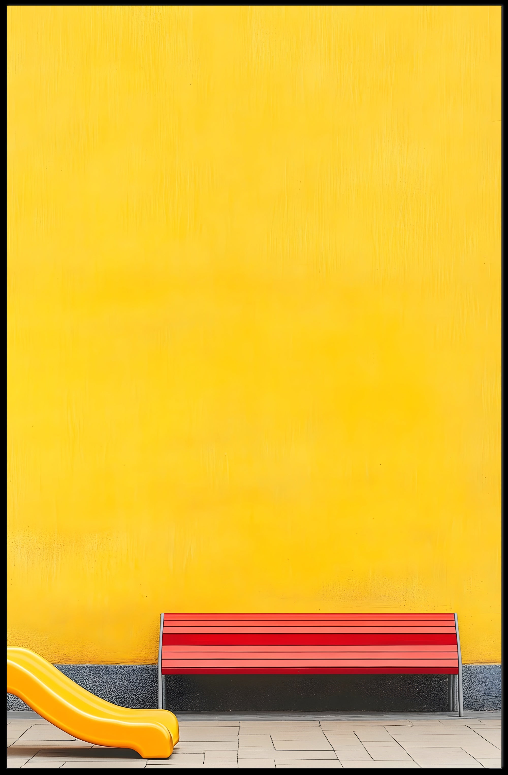 Playground Scene Vibrant Poster Wall Art