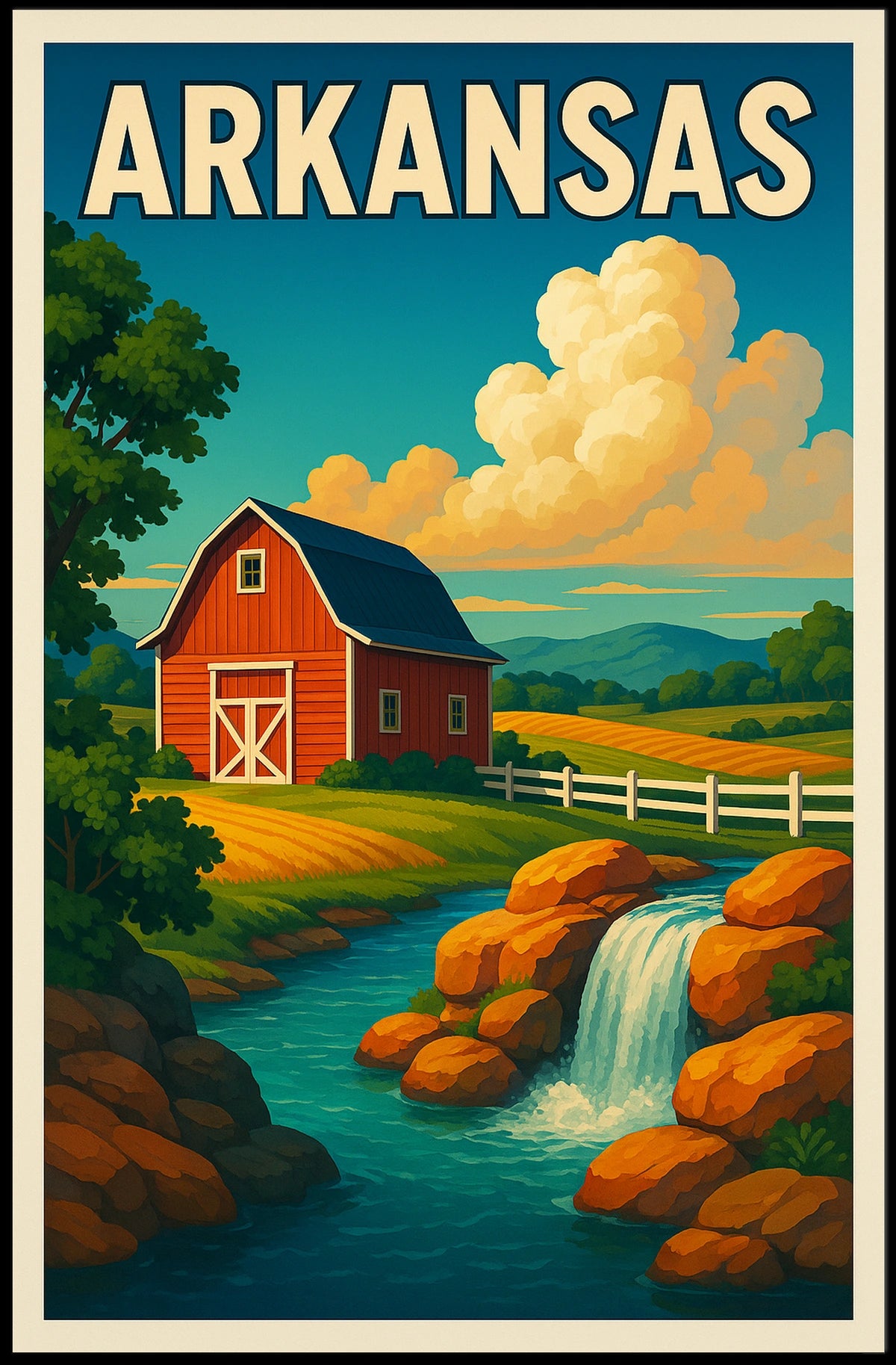 Scenic Arkansas Poster
