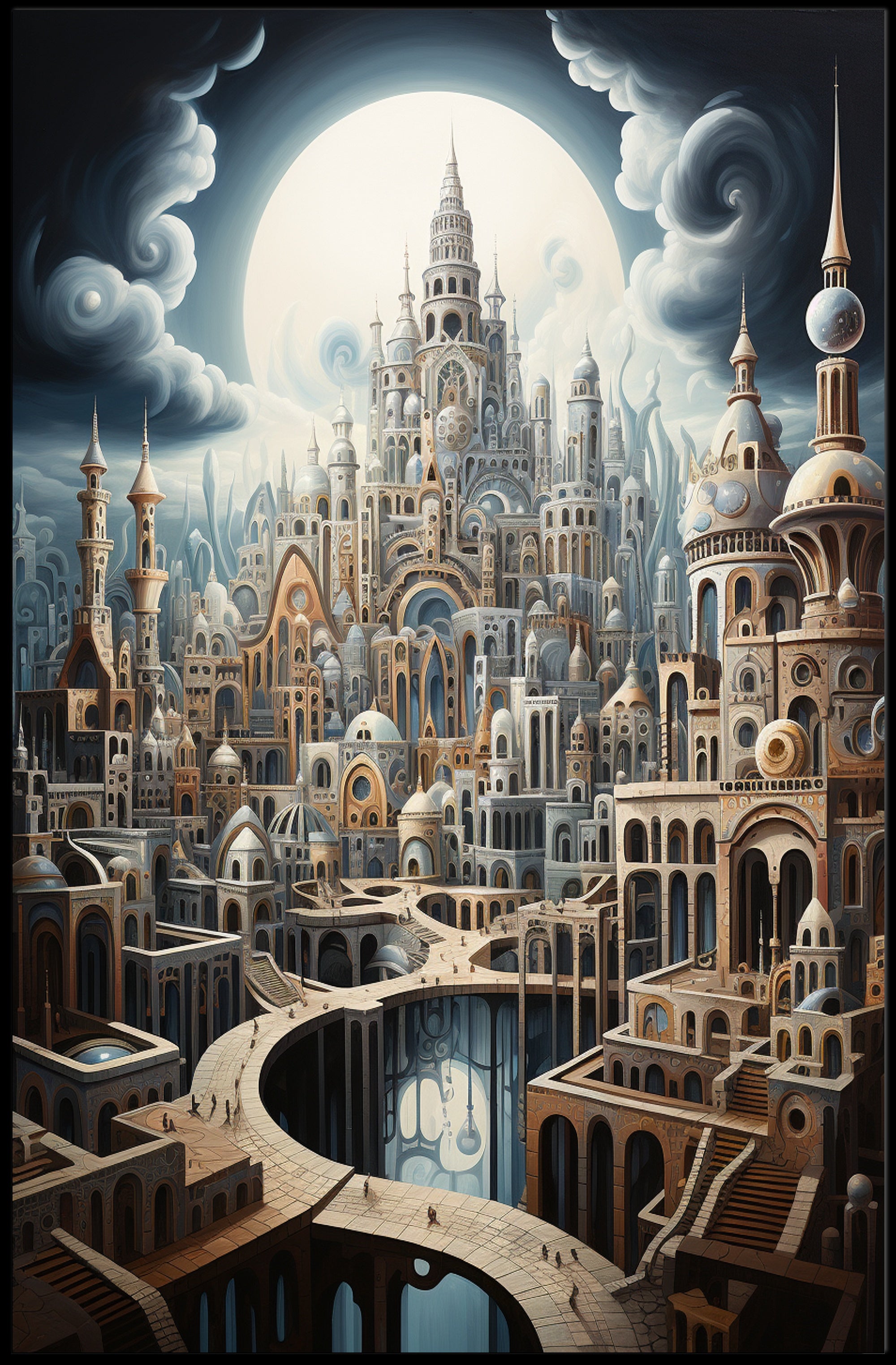 Enchanted Cityscape Poster