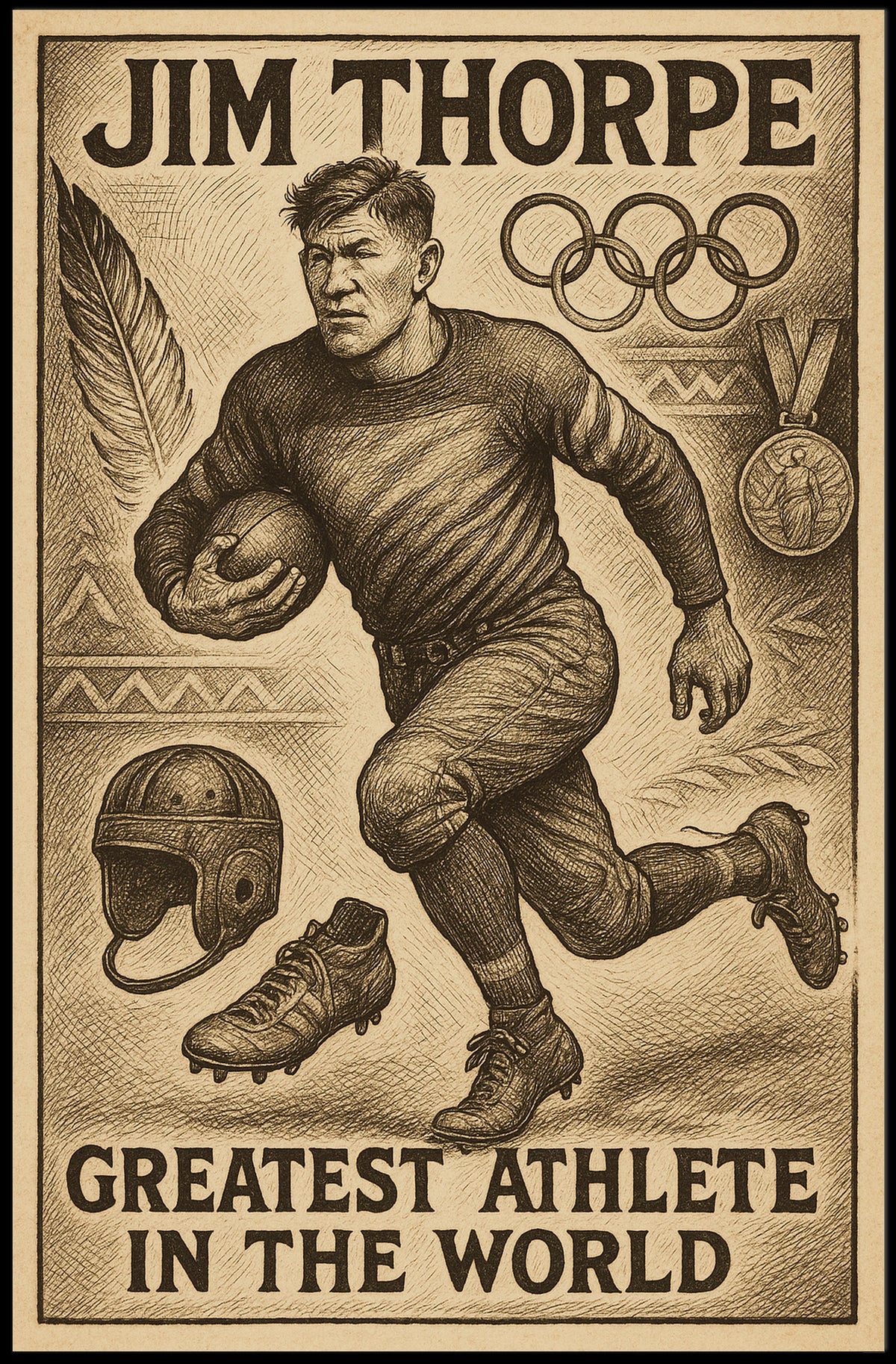 Celebrating the Worlds Greatest Athlete Poster