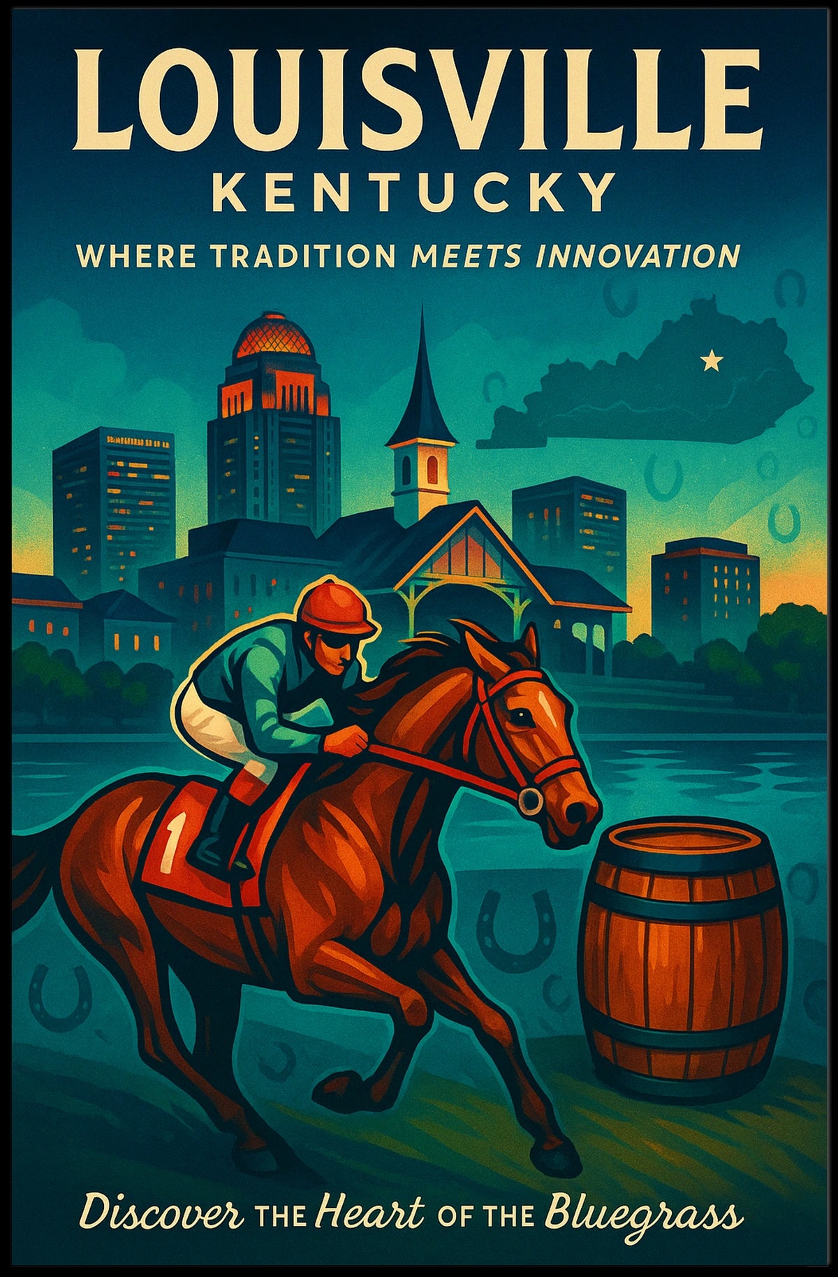 Louisville, Kentucky Where Tradition Meets Innovation Poster