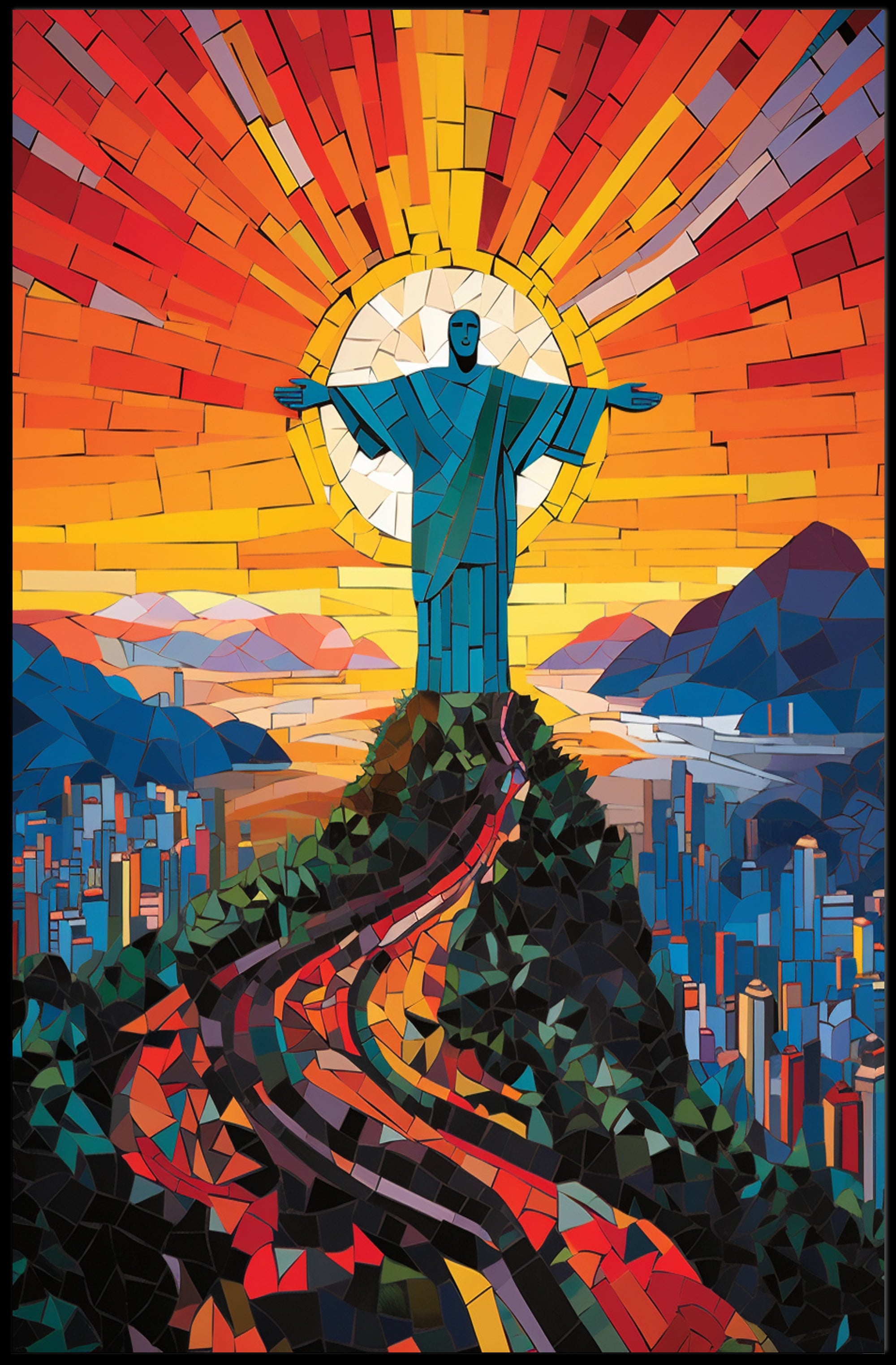 Radiant Christ The Redeemer Poster