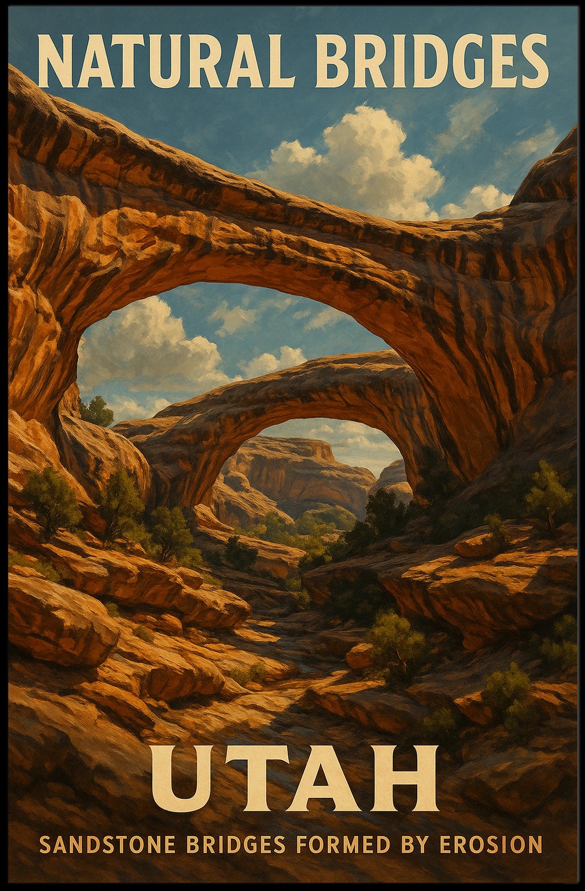 Natural Bridges Of Utah Poster