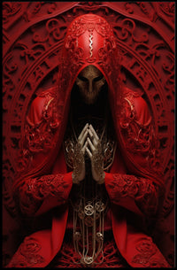 The Enigmatic Figure In Red Poster PosterGoat
