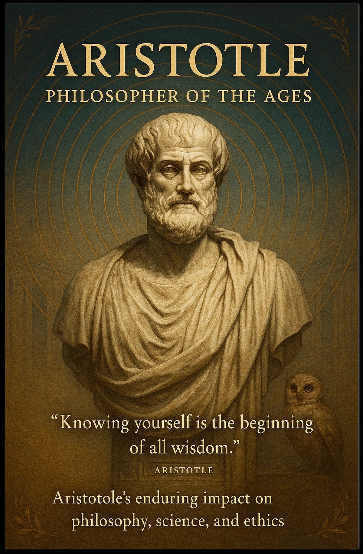 Aristotle Philosopher Of The Ages Poster