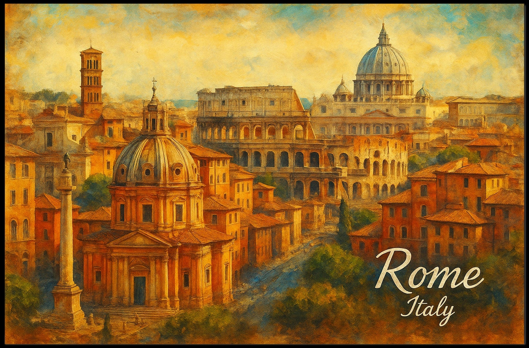 Rome Timeless Beauty Poster