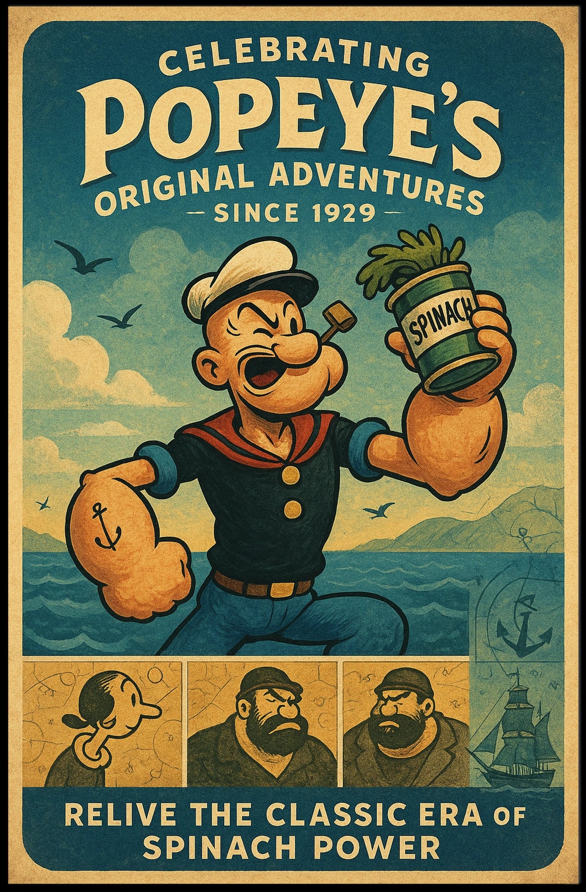 Popeye 1929 Art Poster POP-135