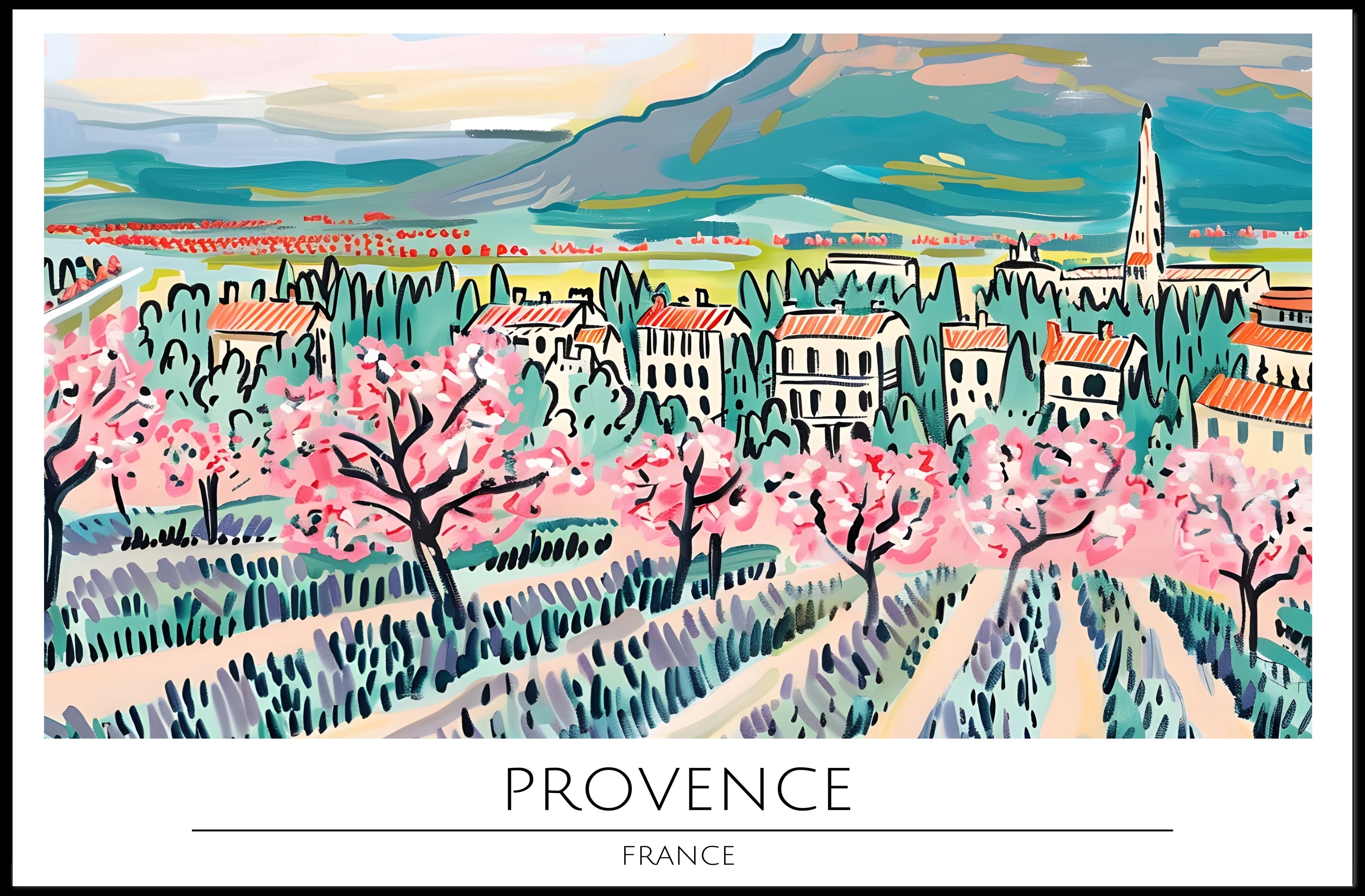 Scenic Provence Poster PosterGoat