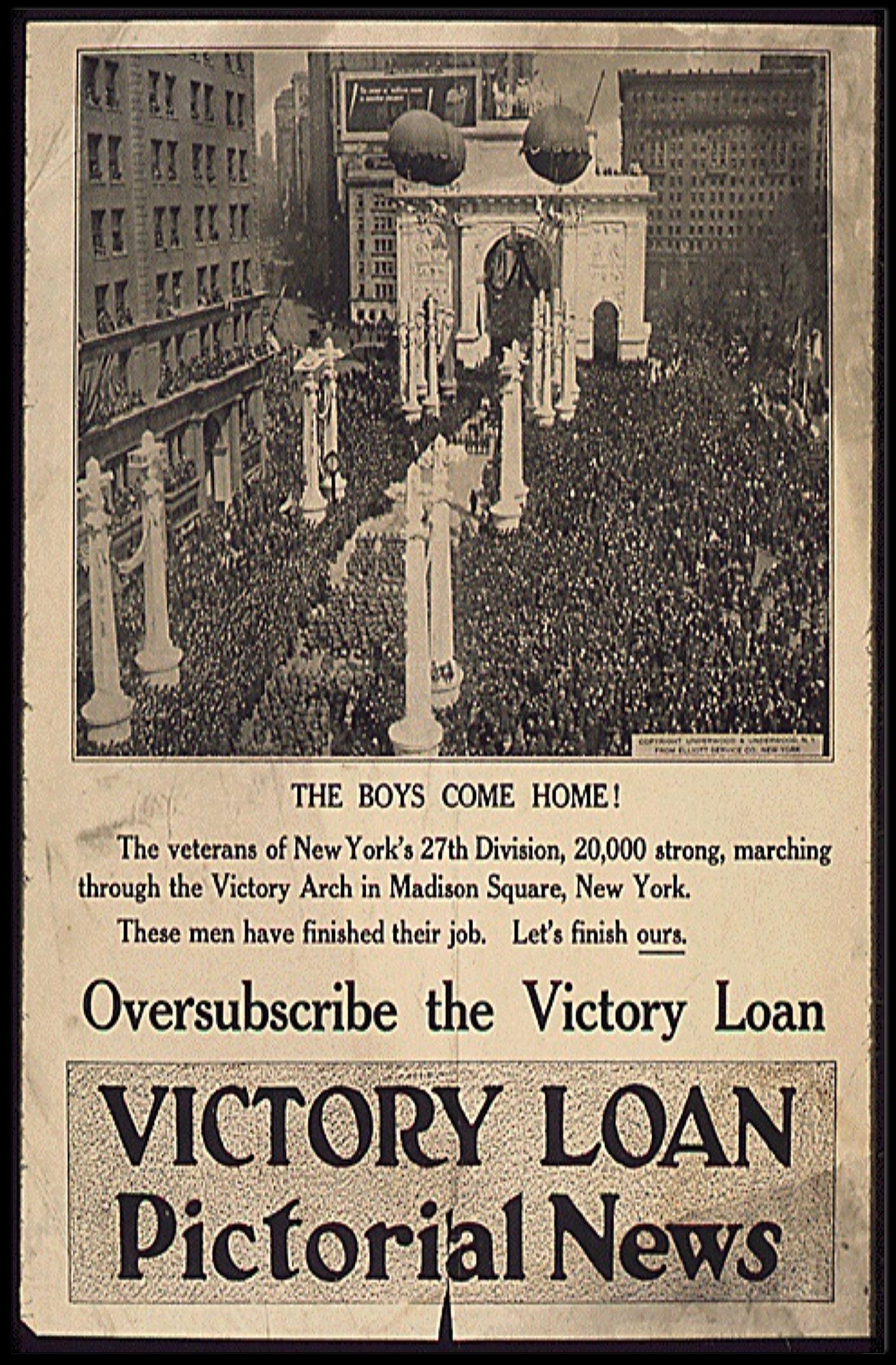 Madison Square Victory Arch: Celebrating Heroes, Historical Poster