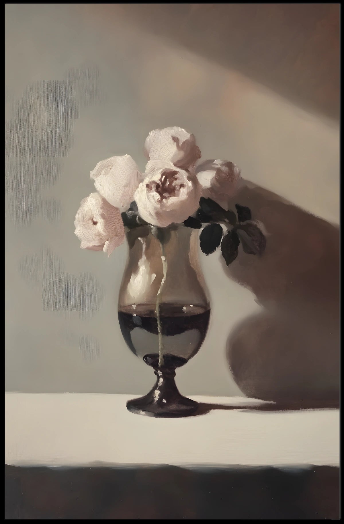 Elegant Floral Still Life Poster