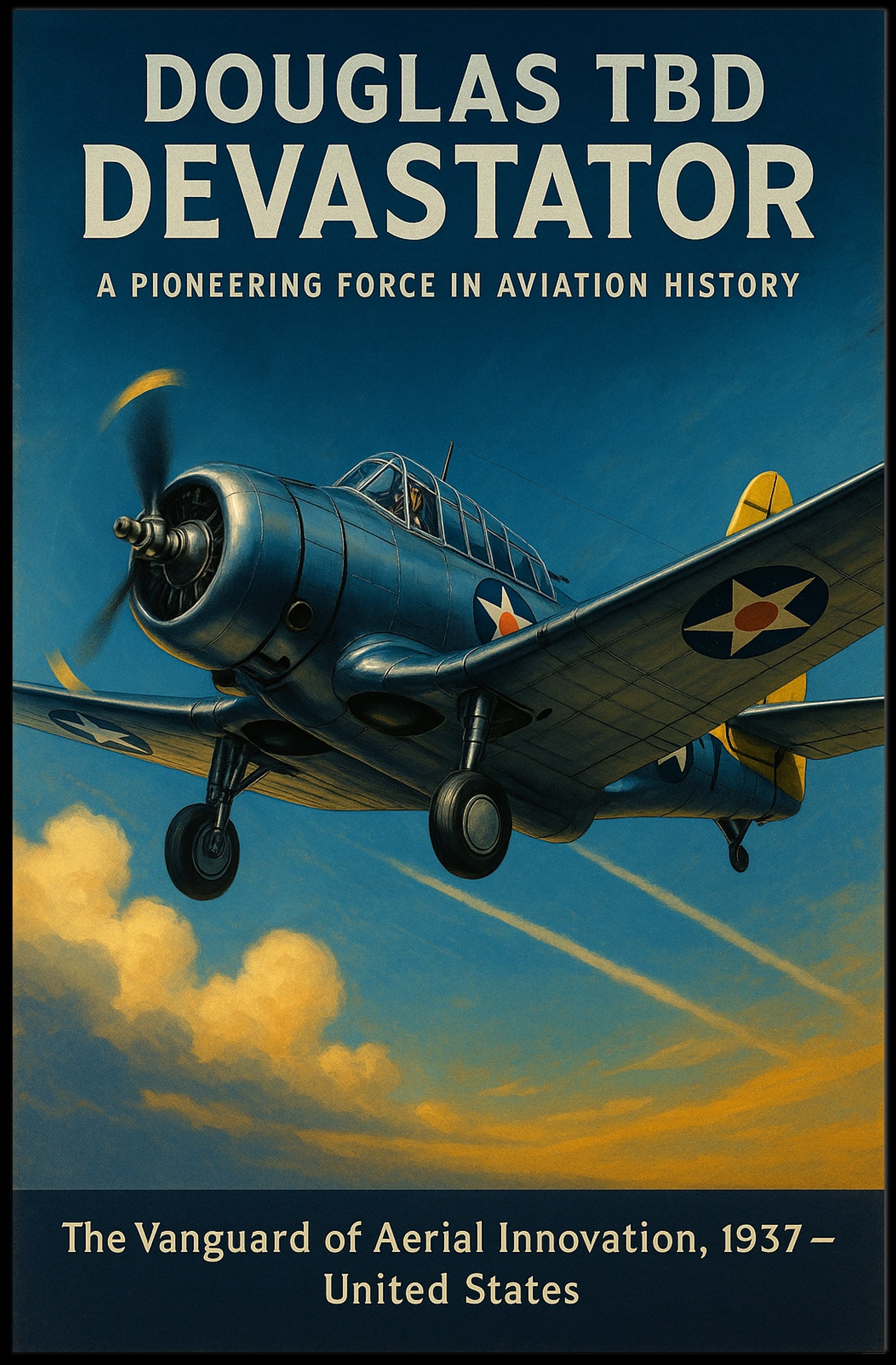 Douglas Devastator Poster Vintage Aviation Print