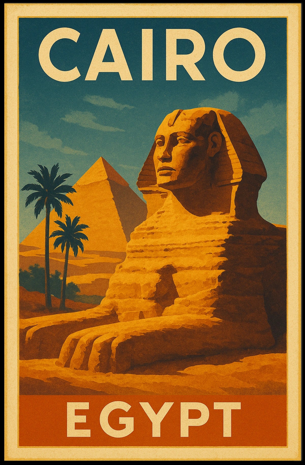 Cairo Egypt Travel Poster