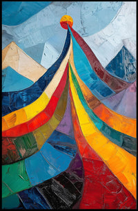 Abstract Modern Art Deco Style Poster