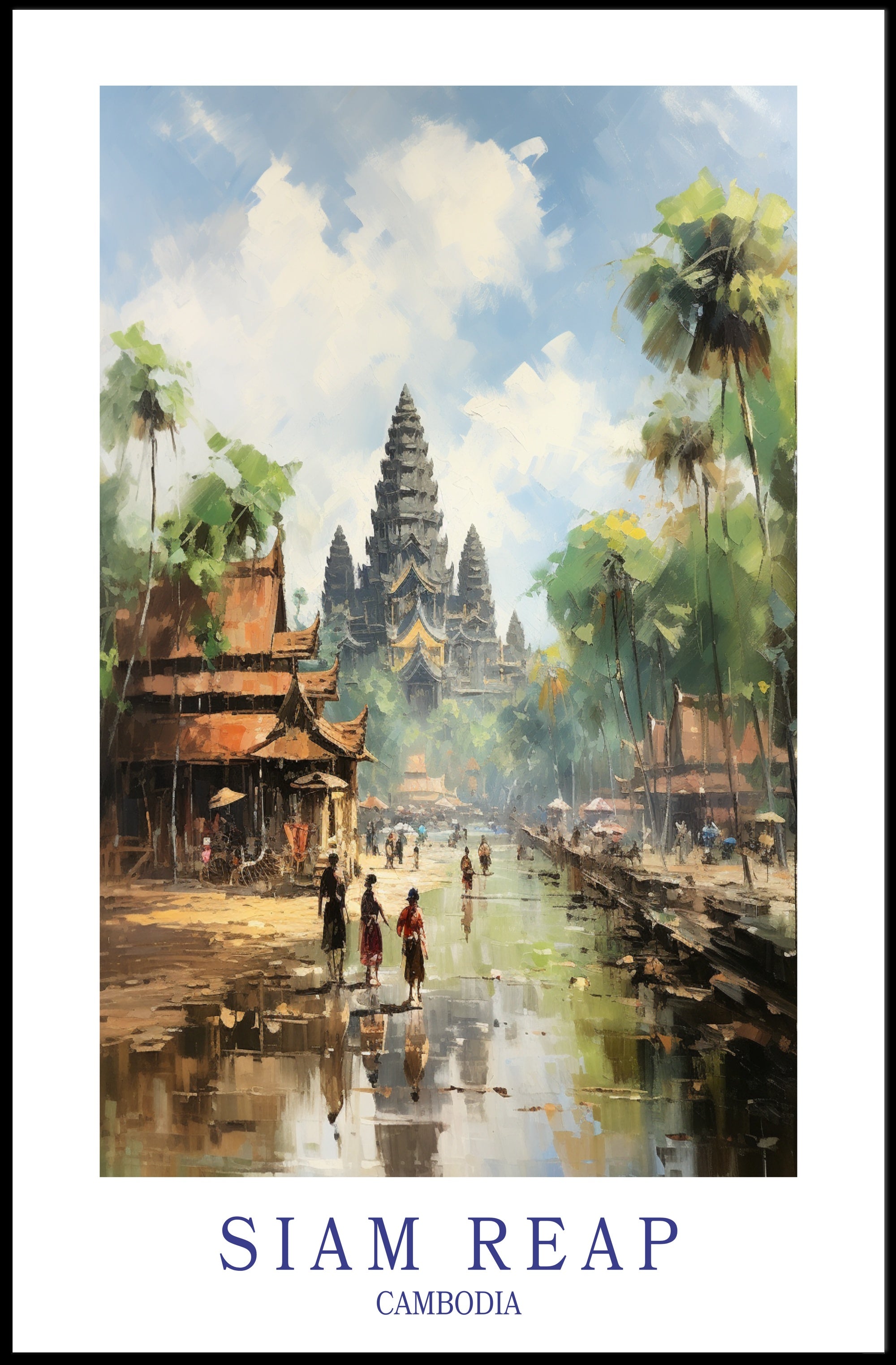 Siem Reap, Cambodia Poster PosterGoat