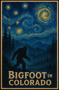 Bigfoot in Colorado: Artistic Mythology Poster PosterGoat