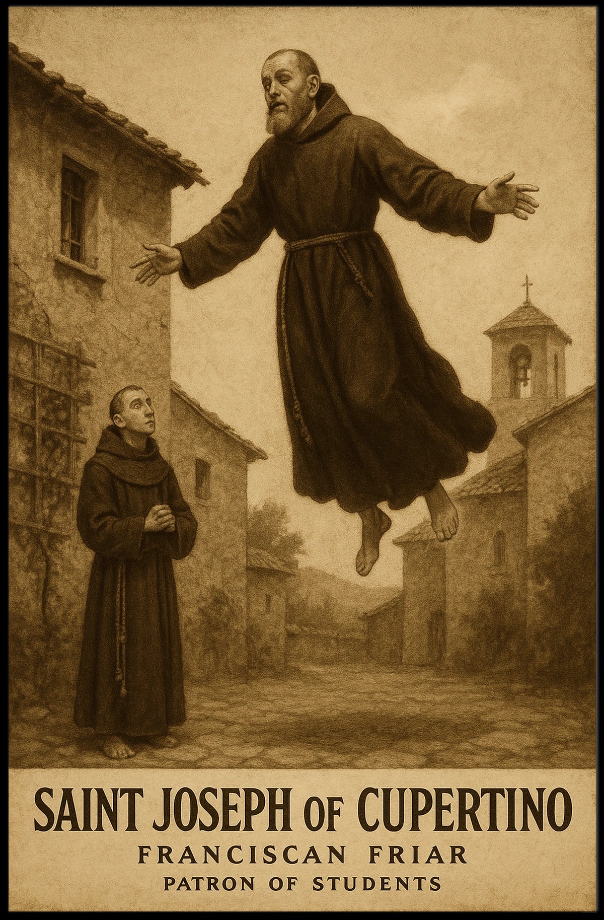 Saint Joseph Of Cupertino Poster